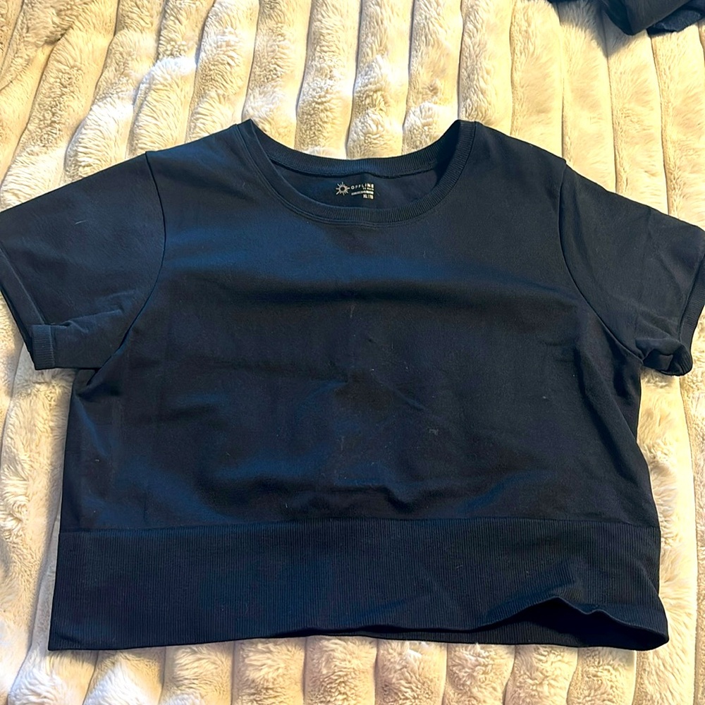 Offline by Aerie XL crop tshirt